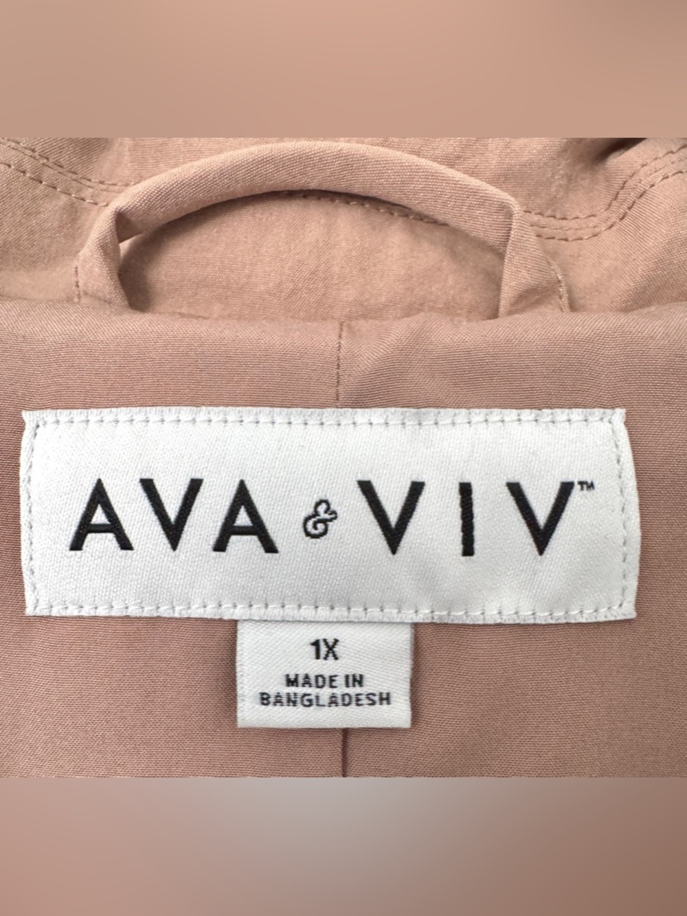 Ava & Viv Tan Lightweight Trench Coat, Size 1X - NWT - Picture 9 of 10